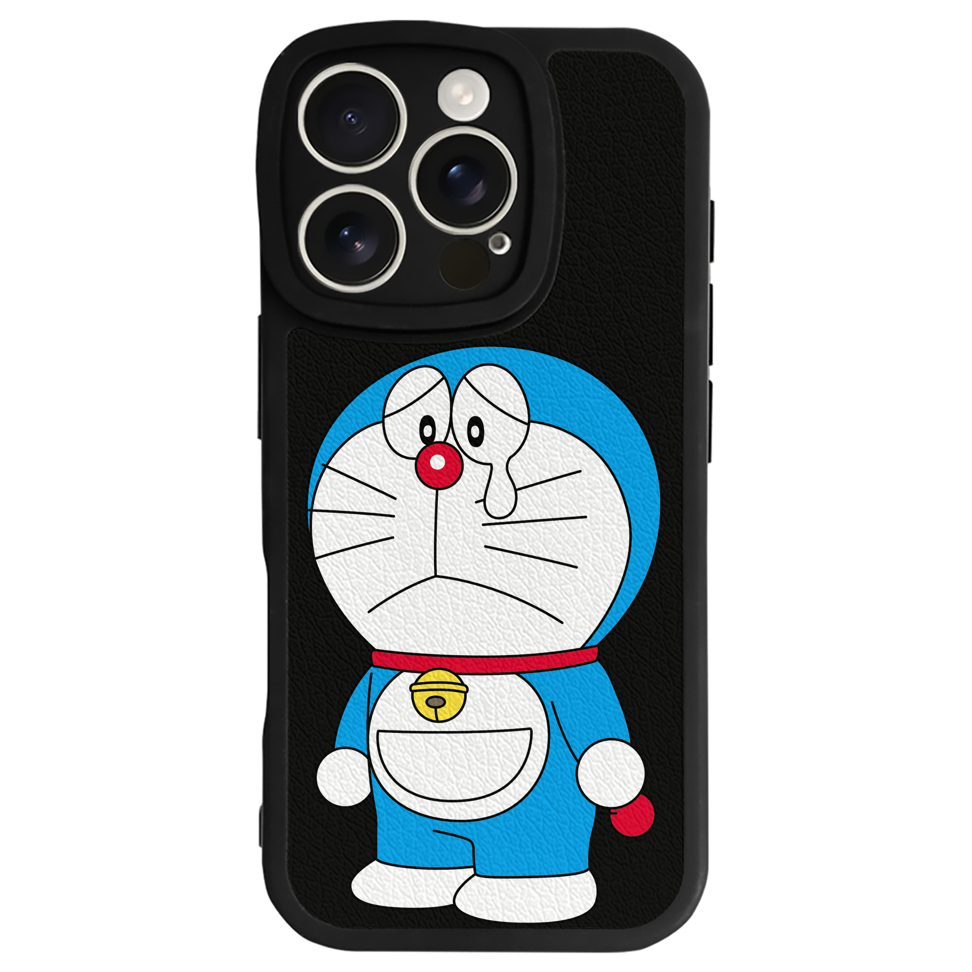 （画像用） ドラえもん Doraemon 【iPhone 16シリーズ対応】シリコンスマホケース（レザー調） 材質：シリコン